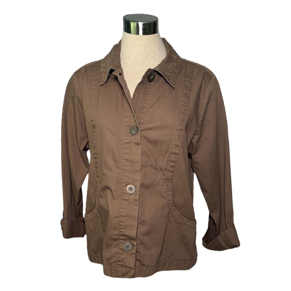 Woolrich Medium Light Brown Cotton Barn Coat
